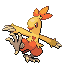 Combusken Generation III sprite
