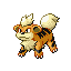 Growlithe Generation III sprite