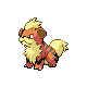 Growlithe Generation IV sprite