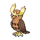 Noctowl Generation IV sprite