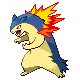 Typhlosion Generation IV sprite