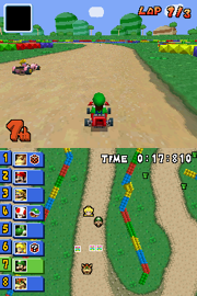 The racing interface.