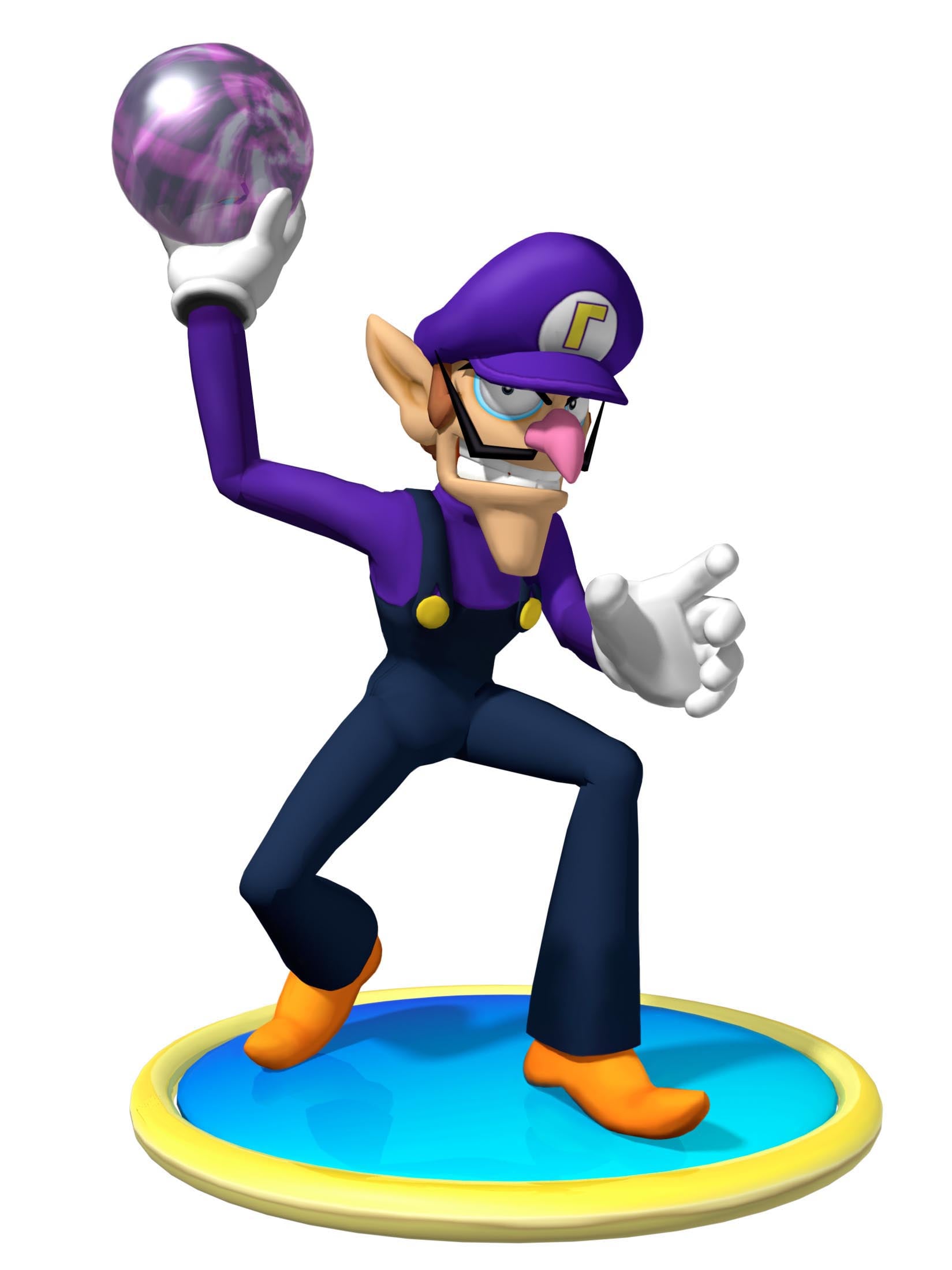 Waluigi — Mario Party 4 artwork