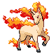 Rapidash Platinum sprite