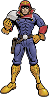 Captain Falcon original Super Smash Bros. 64 artwork